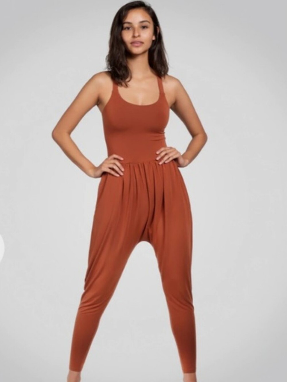 Imbodhi Bodhi Lightweighht Jumpsuit In Clay